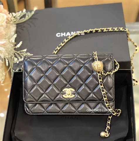 gunmetal chanel wallet on chain|Chanel handbags on chain.